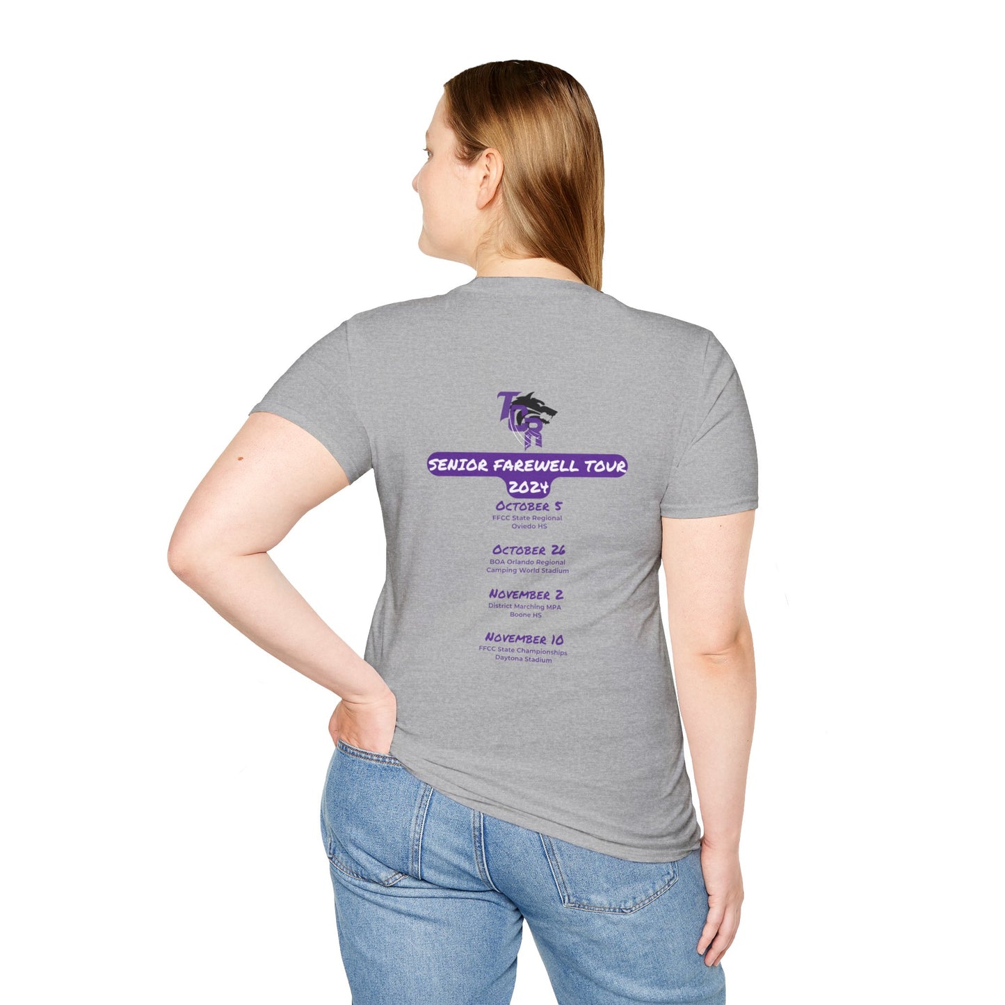 TCR Seniors Class of 2025 Regiment Unisex T-Shirt with Show Design Elements
