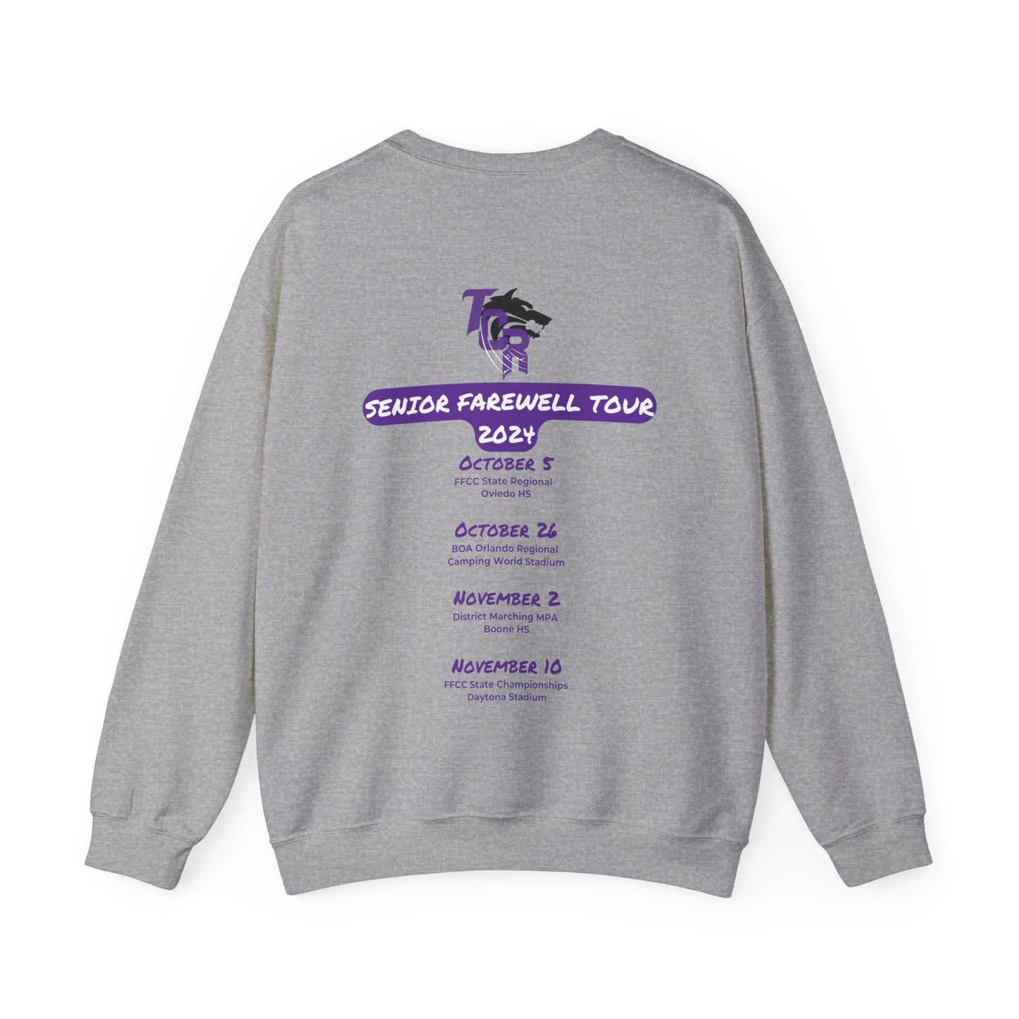 TCR Seniors Class of 2025 Regiment Unisex Heavy Blend™ Sweatshirt with Show Design Elements