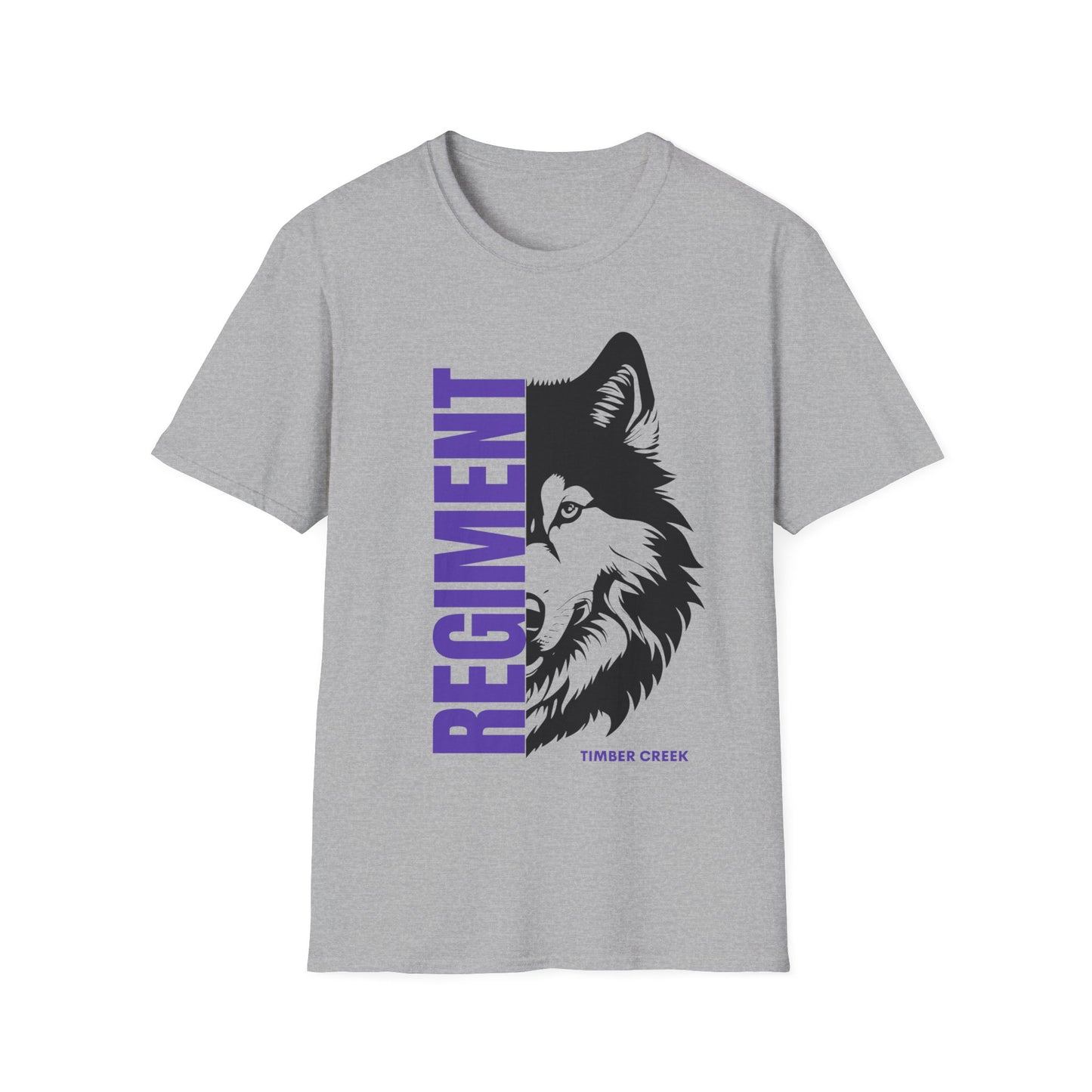 Regiment Wolves Softstyle T-Shirt (White/Grey)