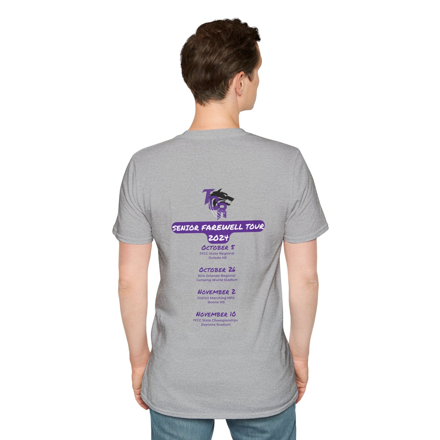 TCR Seniors Class of 2025 Regiment Unisex T-Shirt with Show Design Elements