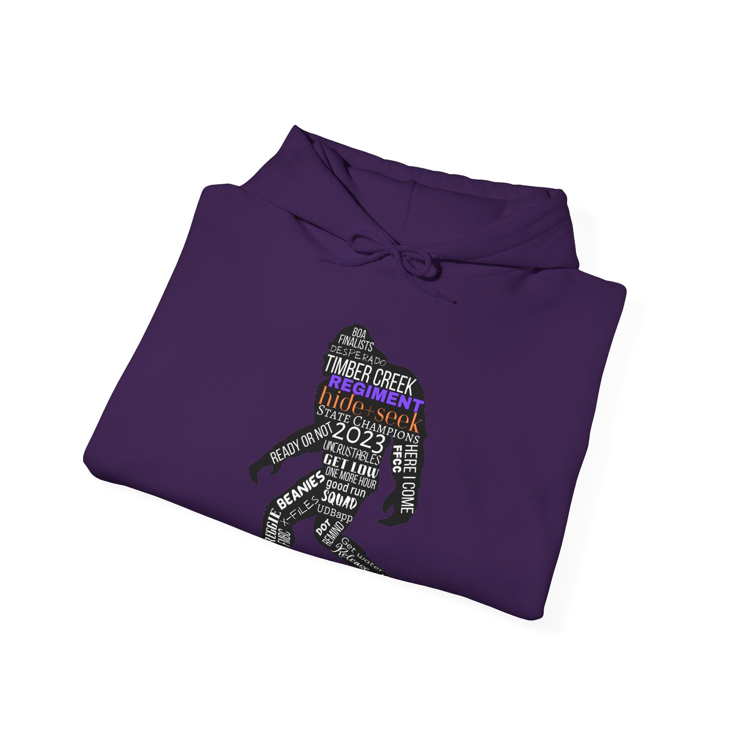 Hide+Seek Word Collage 2023 - Unisex Heavy Blend™ Hooded Sweatshirt