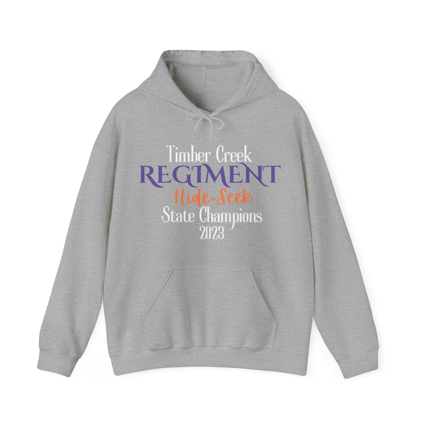 Hide+Seek State Champions 2023/Word Collage - Unisex Heavy Blend™ Hooded Sweatshirt
