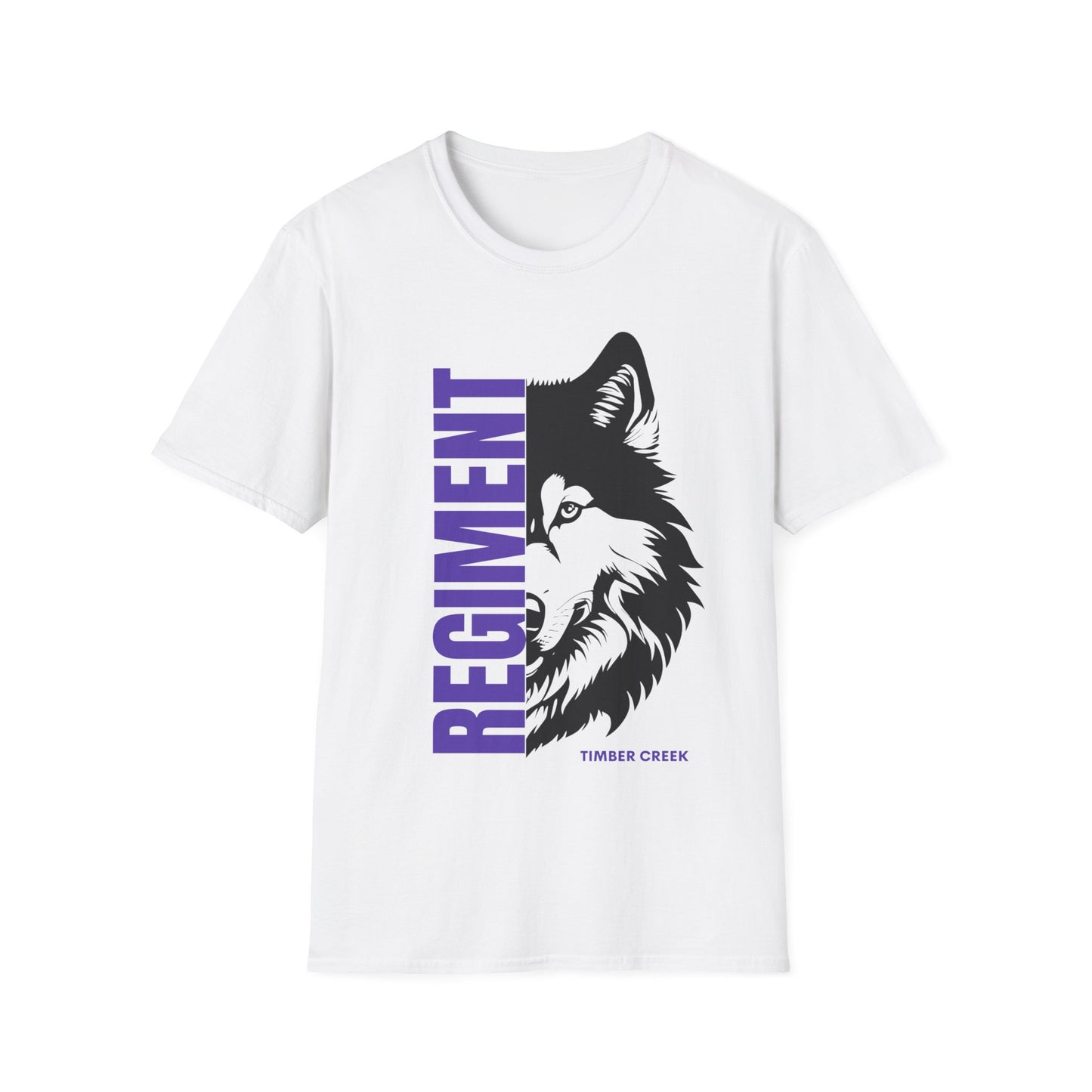 Regiment Wolves Softstyle T-Shirt (White/Grey)