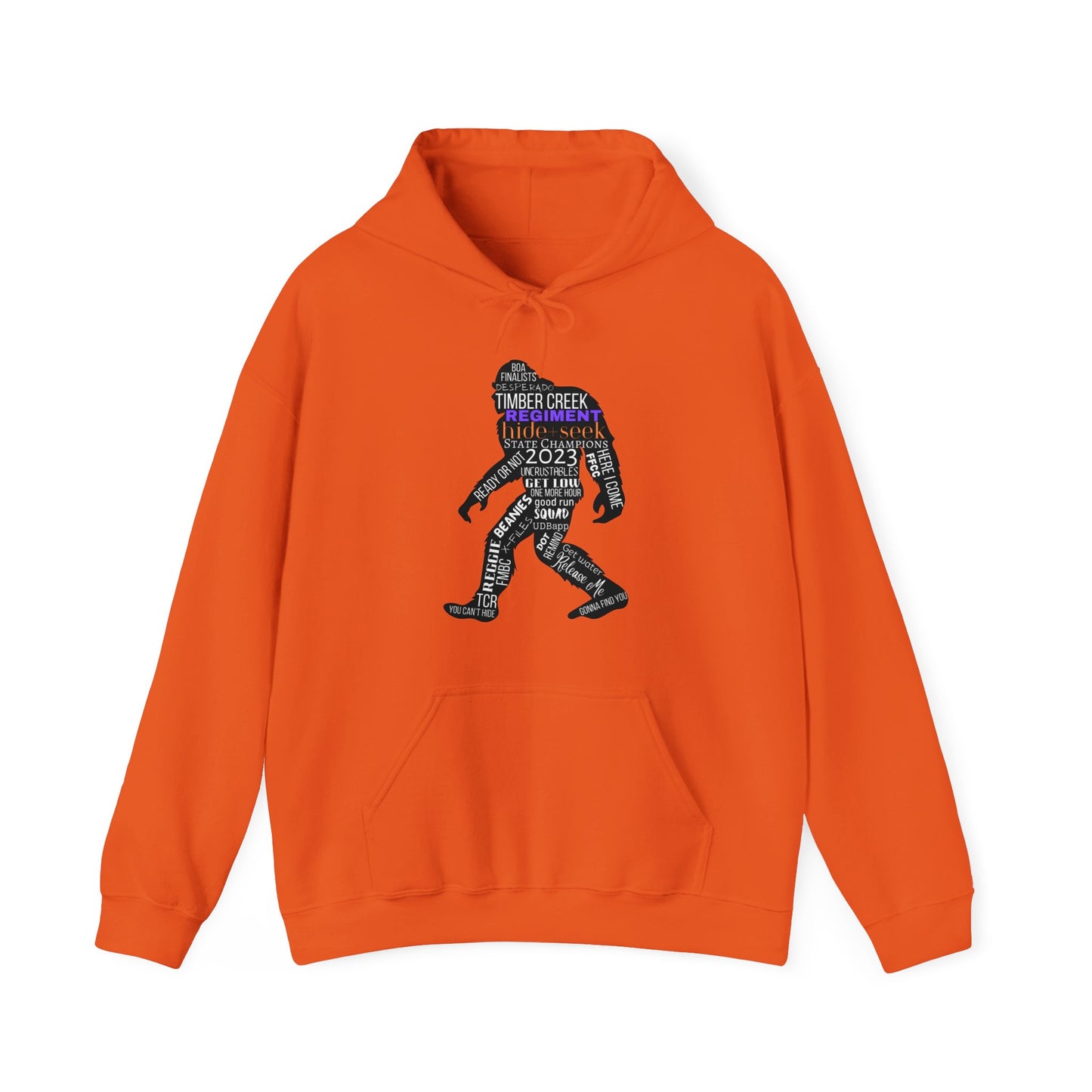 Hide+Seek Word Collage 2023 - Unisex Heavy Blend™ Hooded Sweatshirt