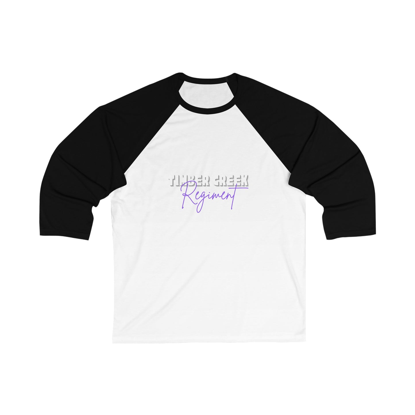 Black Regiment Unisex 3\4 Sleeve Baseball Tee