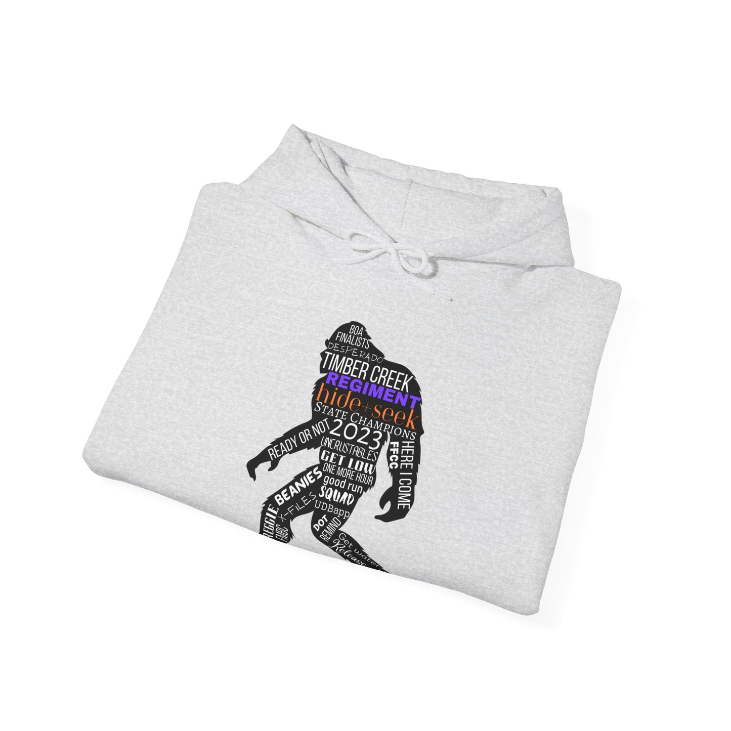 Hide+Seek Word Collage 2023 - Unisex Heavy Blend™ Hooded Sweatshirt
