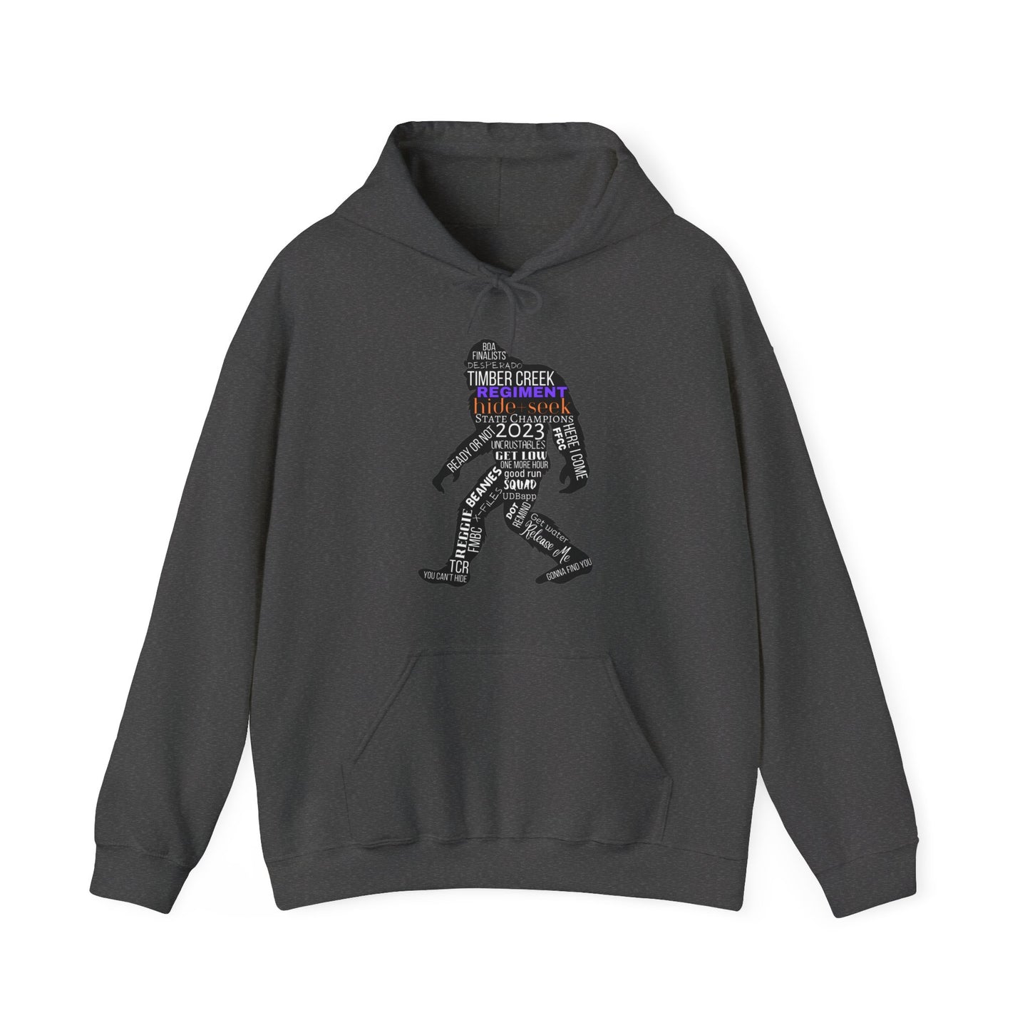 Hide+Seek Word Collage 2023 - Unisex Heavy Blend™ Hooded Sweatshirt
