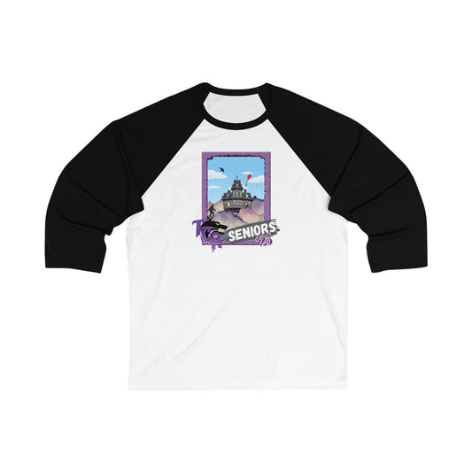 TCR Seniors Class of 2025 Regiment Unisex 3\4 Sleeve Baseball Tee with Show Design Elements