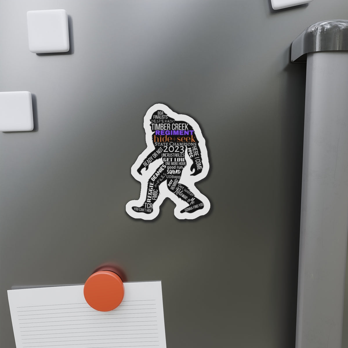 Hide+Seek 2023 Word Collage Die-Cut Magnet