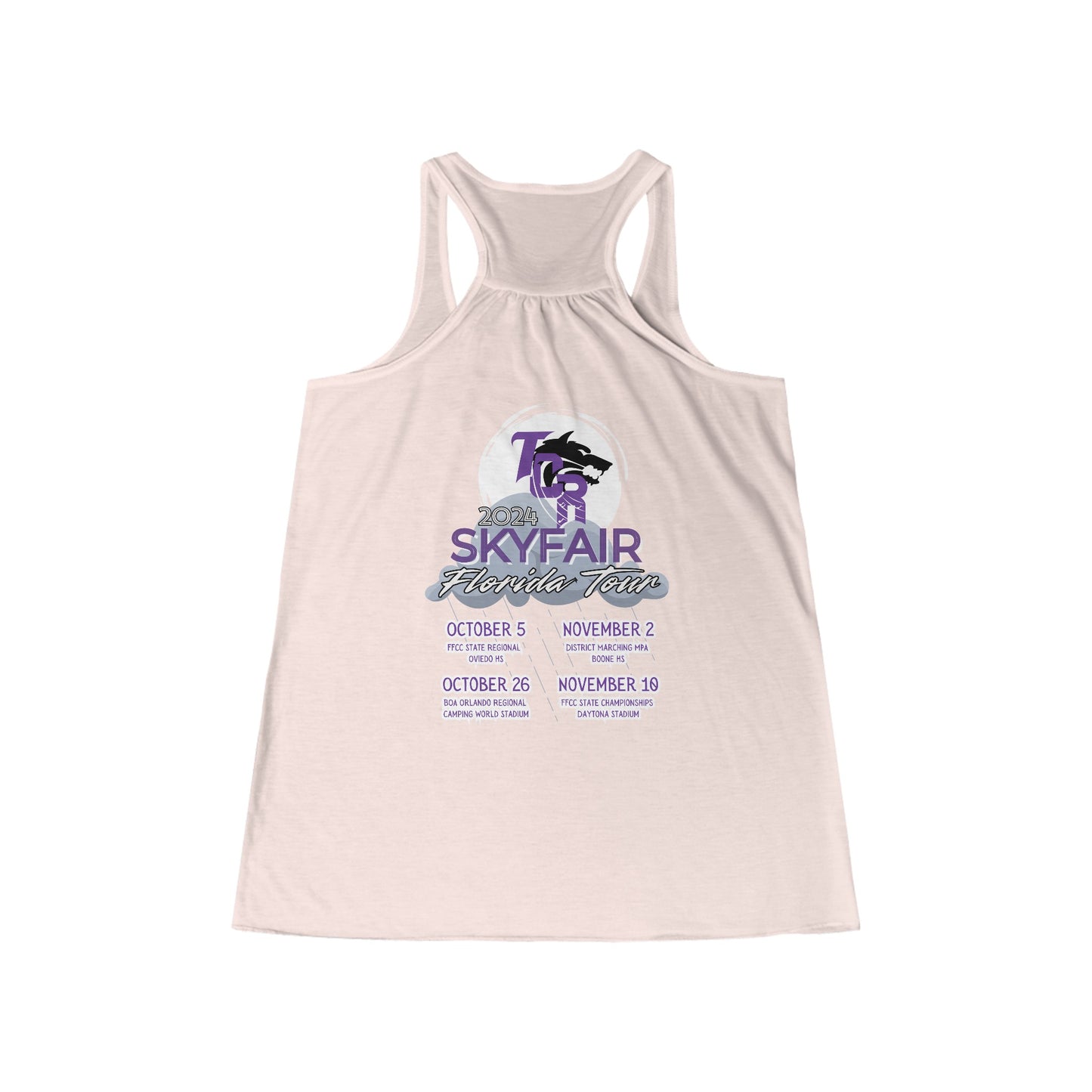 SKYFAIR FLORIDA TOUR Flowy Racerback Tank