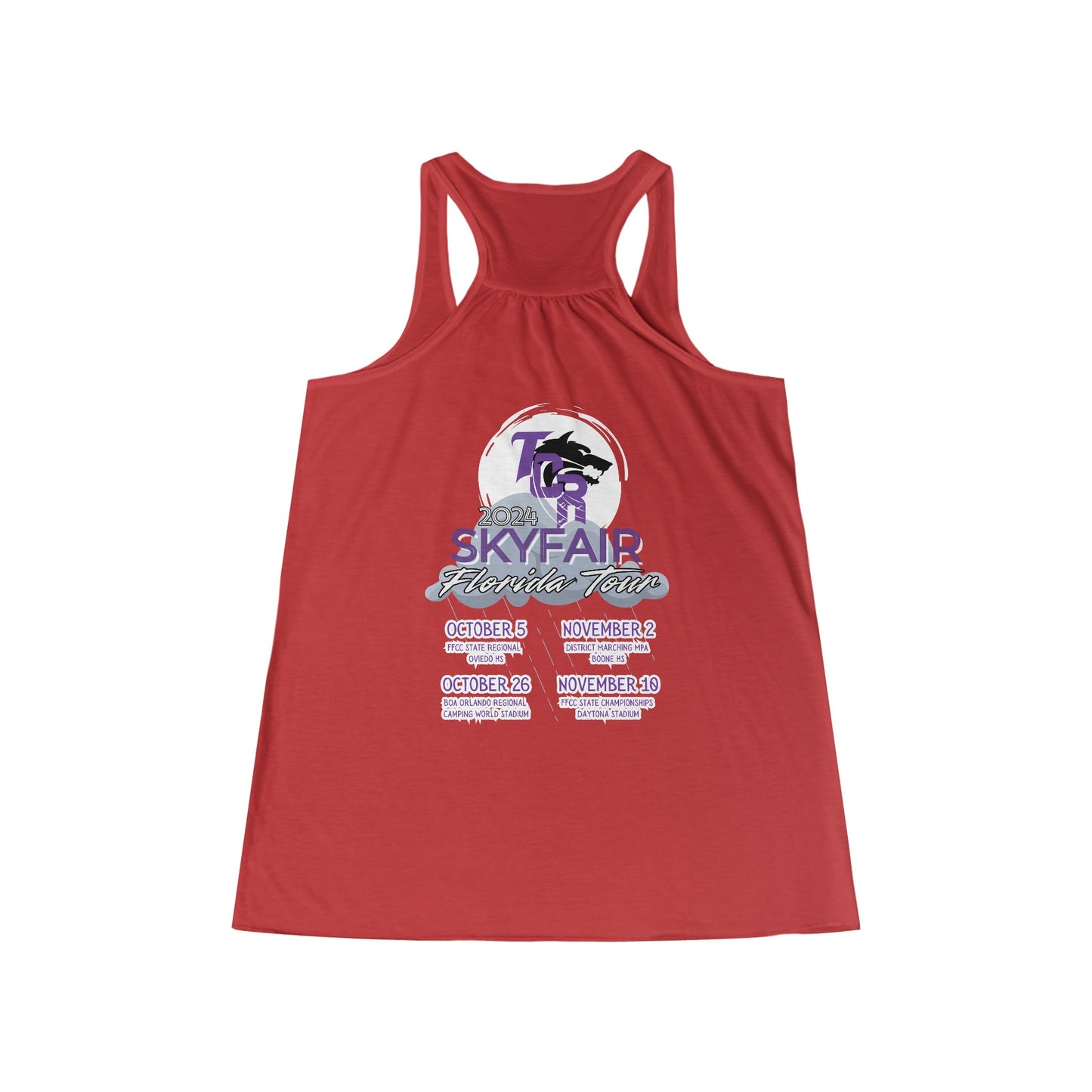 SKYFAIR FLORIDA TOUR Flowy Racerback Tank