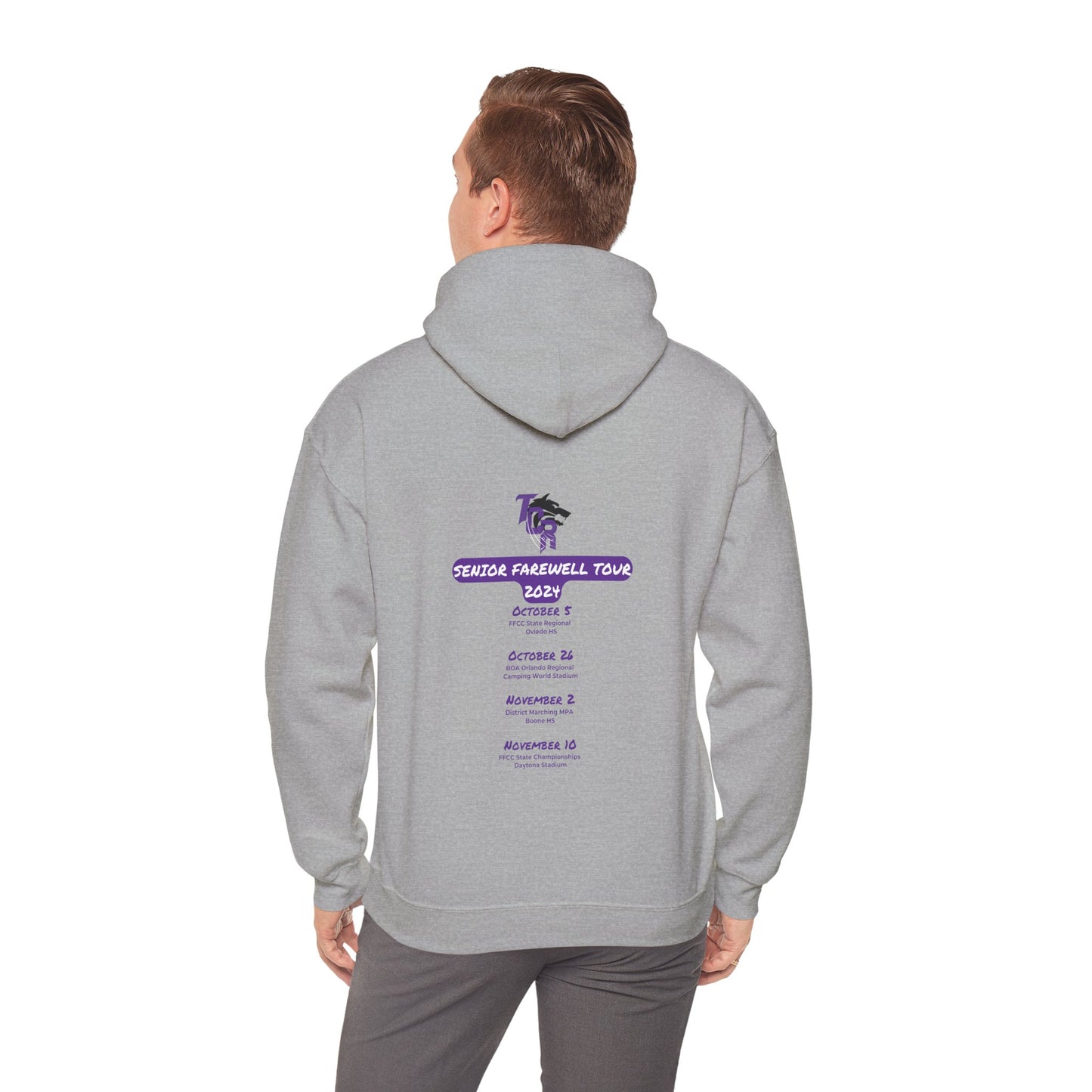 TCR Seniors Class of 2025 Regiment Unisex Heavy Blend™ Hooded Sweatshirt with Show Design Elements