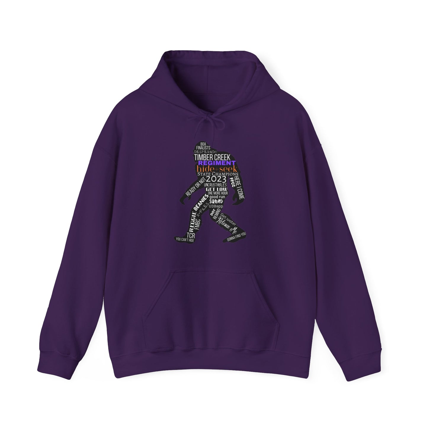 Hide+Seek Word Collage 2023 - Unisex Heavy Blend™ Hooded Sweatshirt
