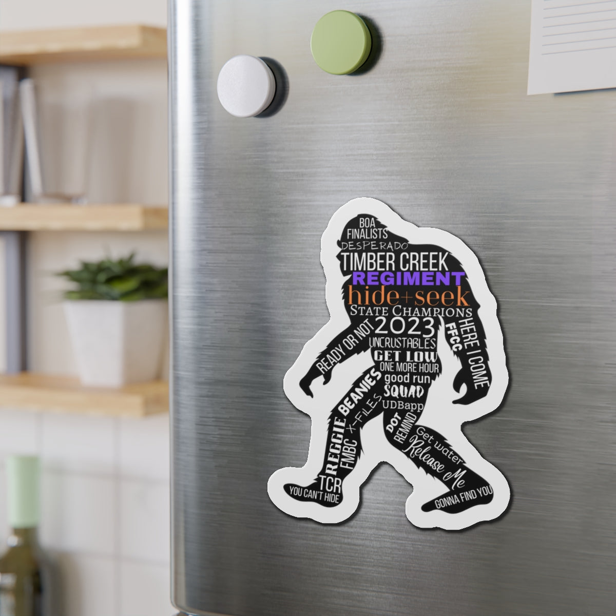 Hide+Seek 2023 Word Collage Die-Cut Magnet