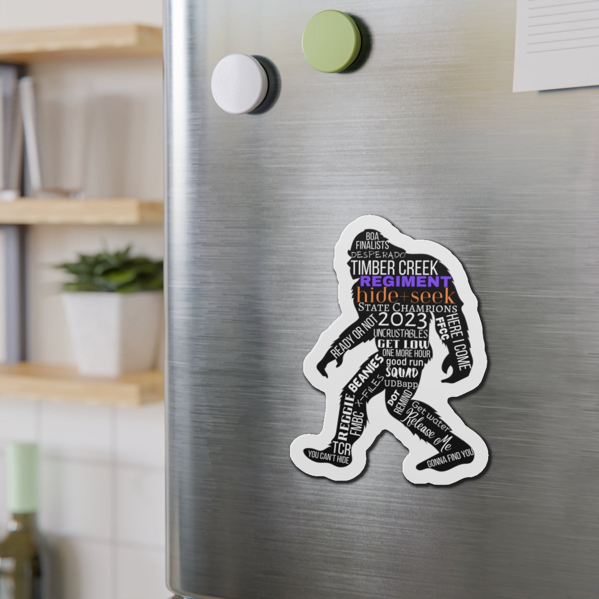 Hide+Seek 2023 Word Collage Die-Cut Magnet