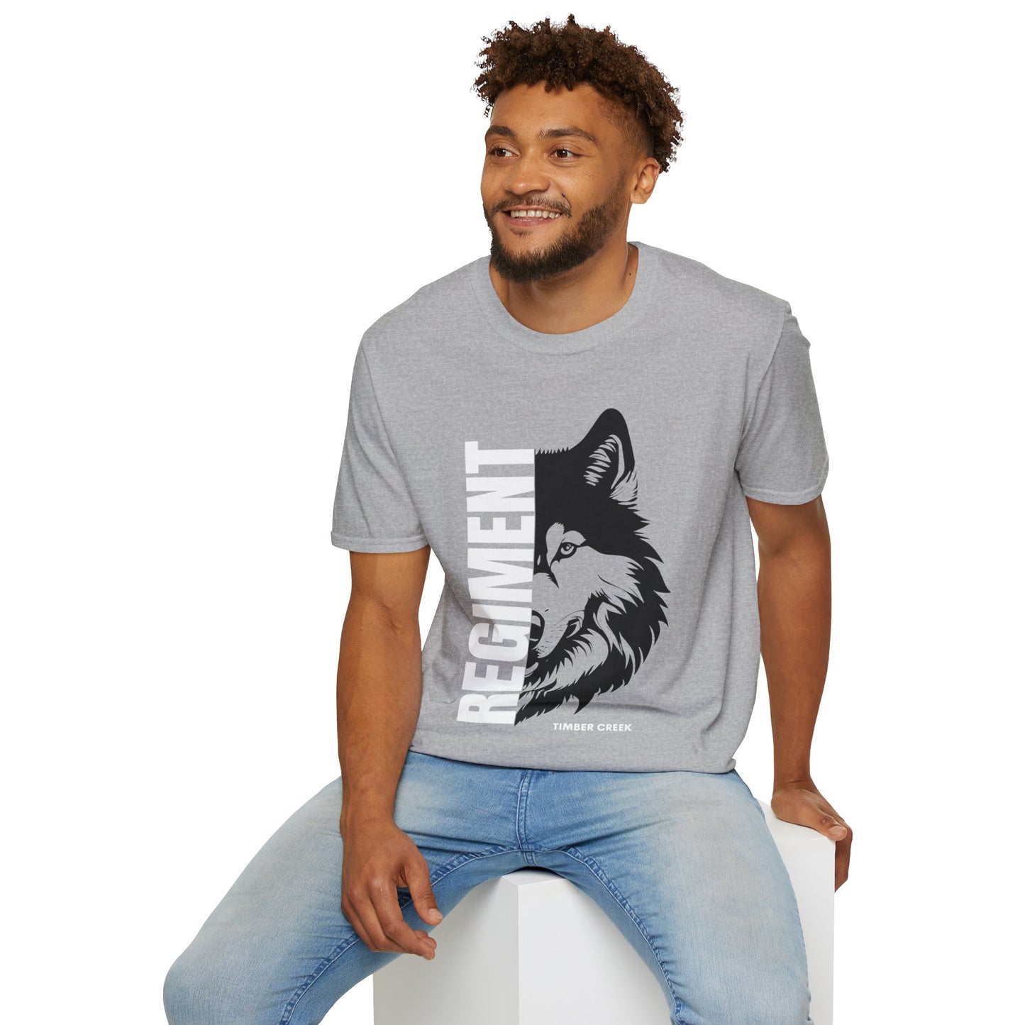 Regiment Wolves Softstyle T-Shirt (Purple/Grey)