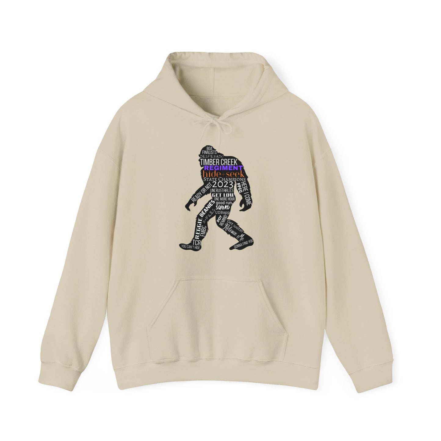 Hide+Seek Word Collage 2023 - Unisex Heavy Blend™ Hooded Sweatshirt