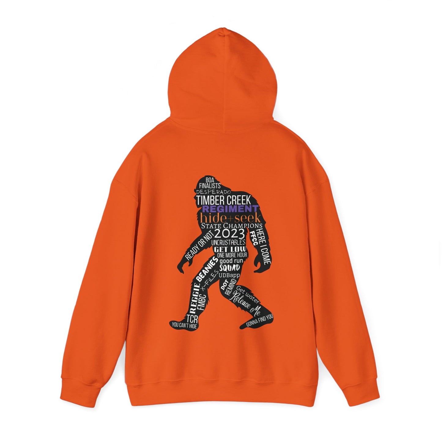 Hide+Seek State Champions 2023/Word Collage - Unisex Heavy Blend™ Hooded Sweatshirt