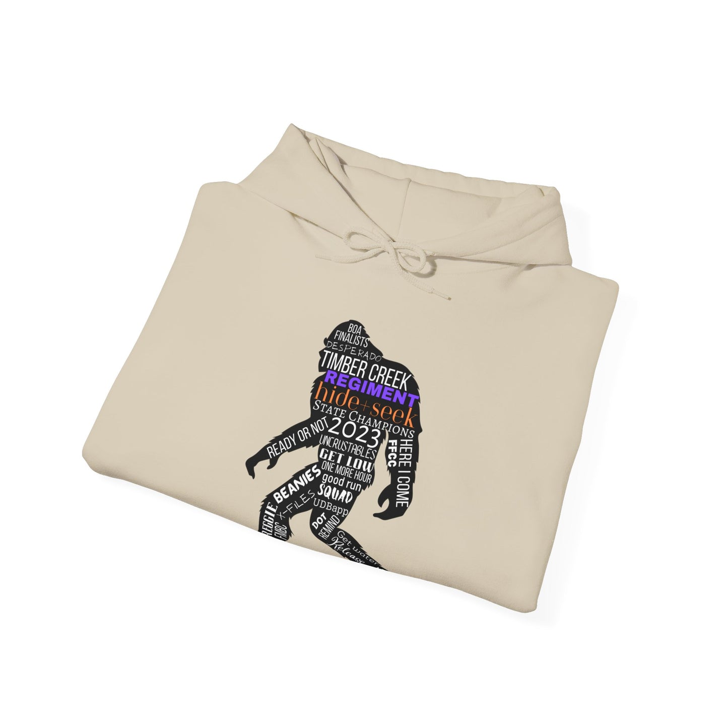 Hide+Seek Word Collage 2023 - Unisex Heavy Blend™ Hooded Sweatshirt