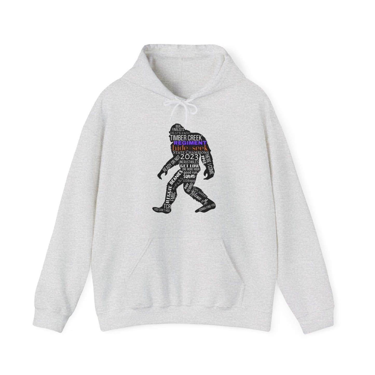 Hide+Seek Word Collage 2023 - Unisex Heavy Blend™ Hooded Sweatshirt
