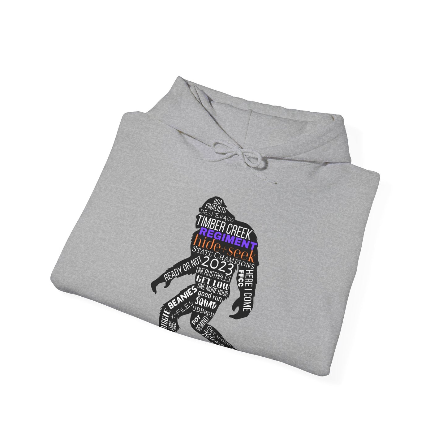 Hide+Seek Word Collage 2023 - Unisex Heavy Blend™ Hooded Sweatshirt