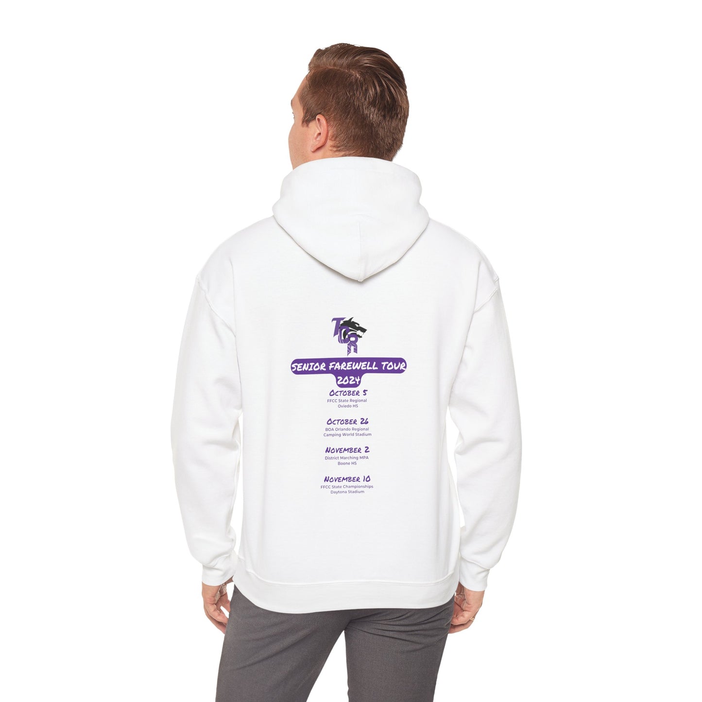 TCR Seniors Class of 2025 Regiment Unisex Heavy Blend™ Hooded Sweatshirt with Show Design Elements