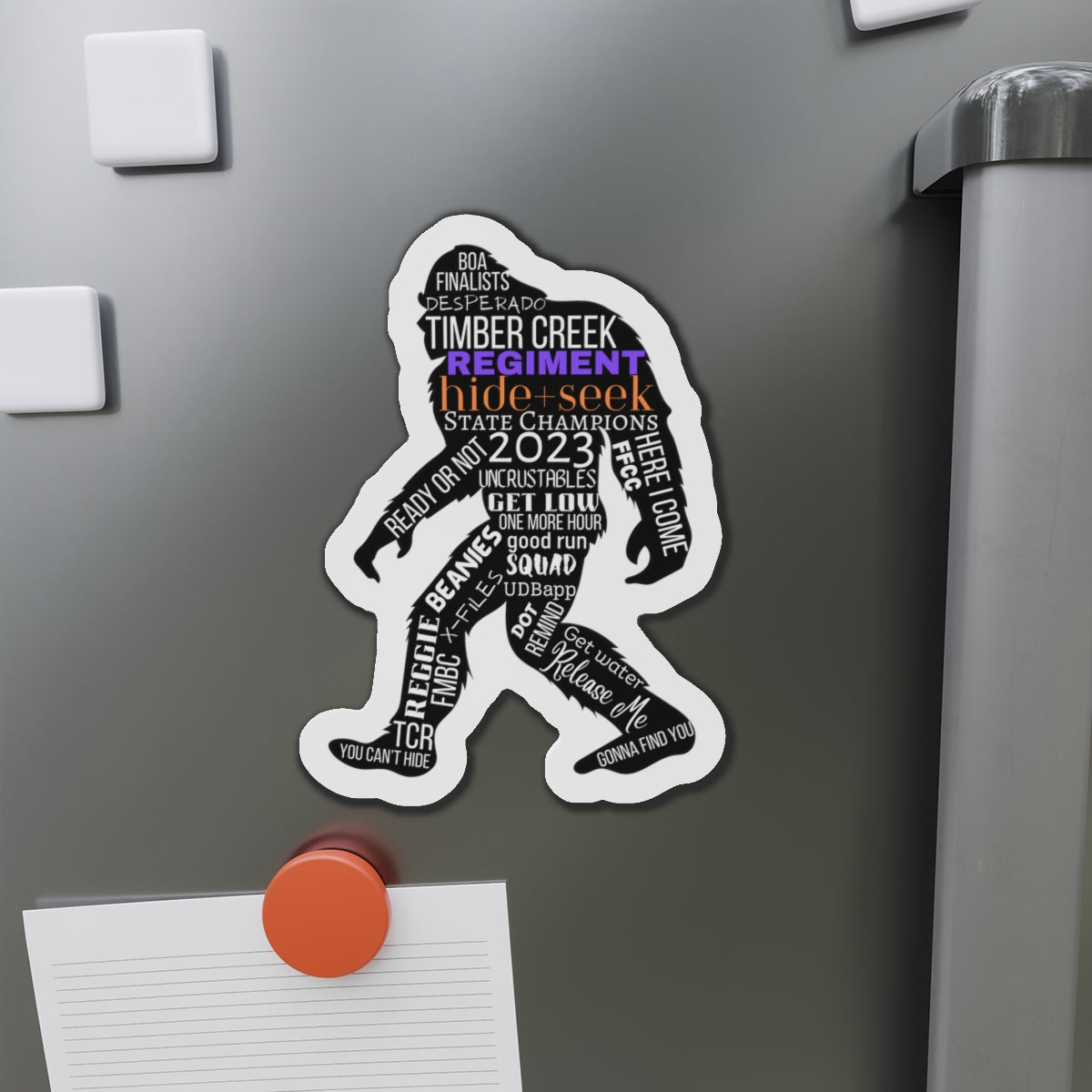 Hide+Seek 2023 Word Collage Die-Cut Magnet