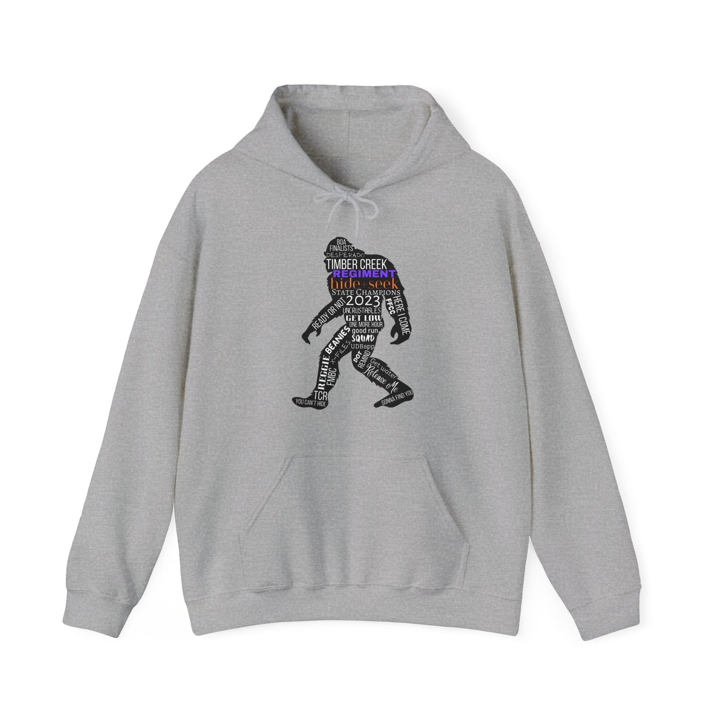 Hide+Seek Word Collage 2023 - Unisex Heavy Blend™ Hooded Sweatshirt