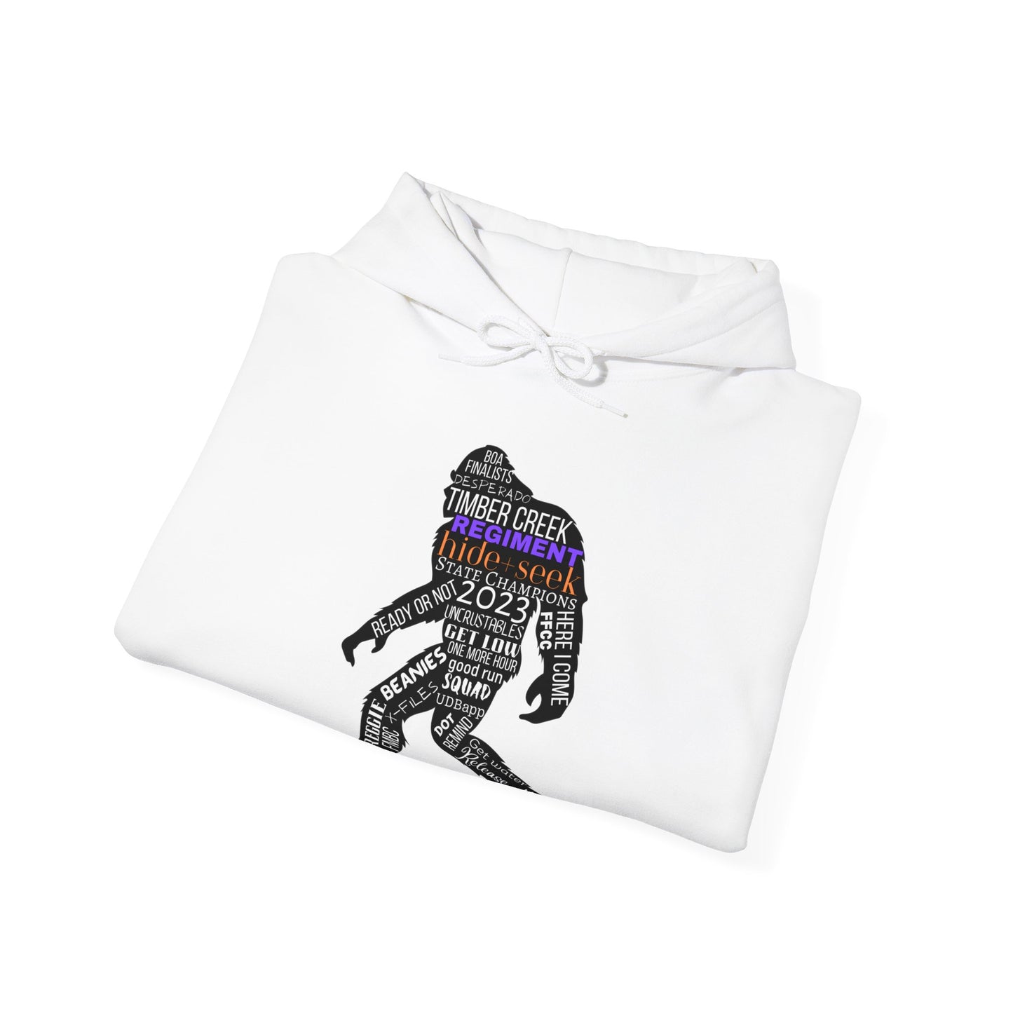 Hide+Seek Word Collage 2023 - Unisex Heavy Blend™ Hooded Sweatshirt