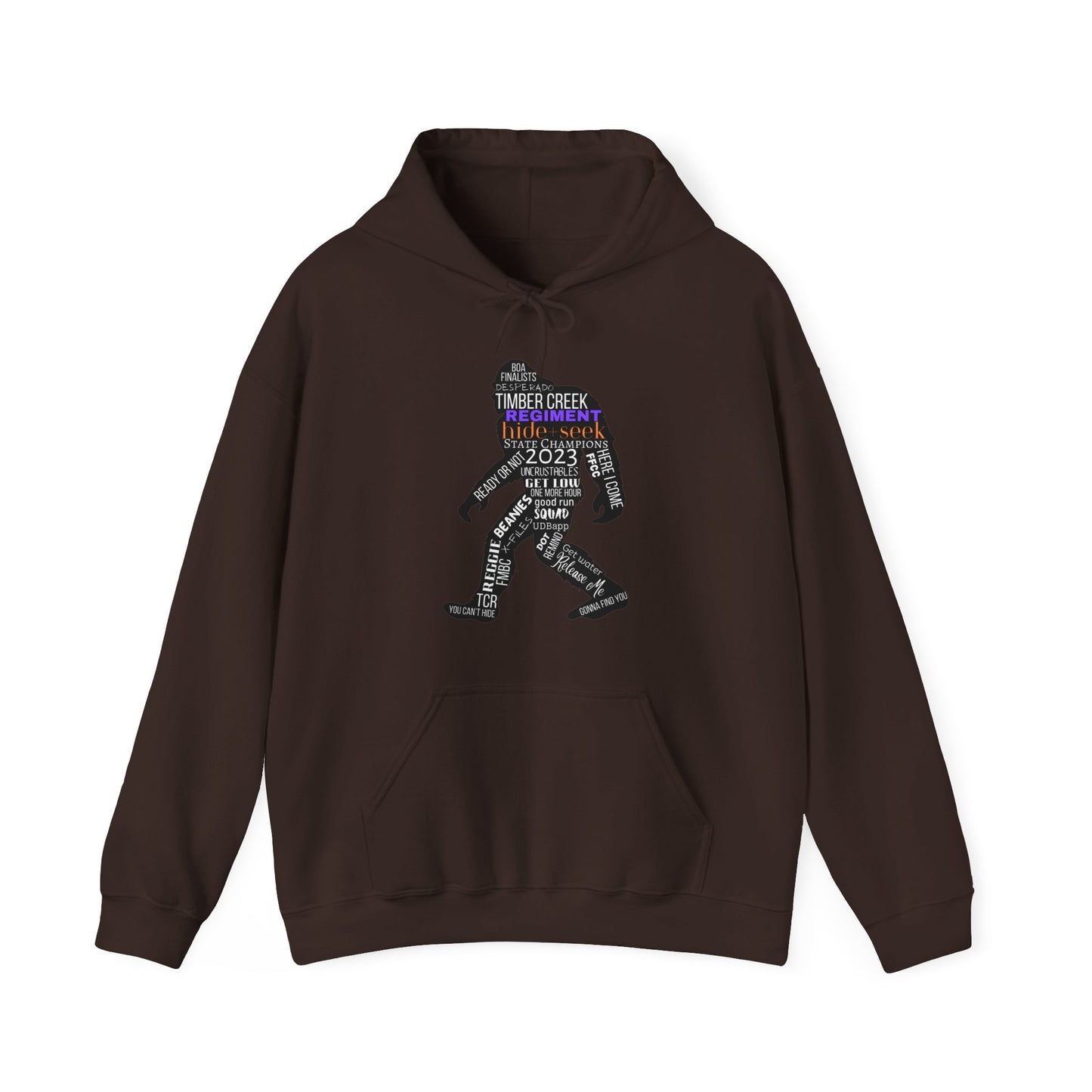 Hide+Seek Word Collage 2023 - Unisex Heavy Blend™ Hooded Sweatshirt