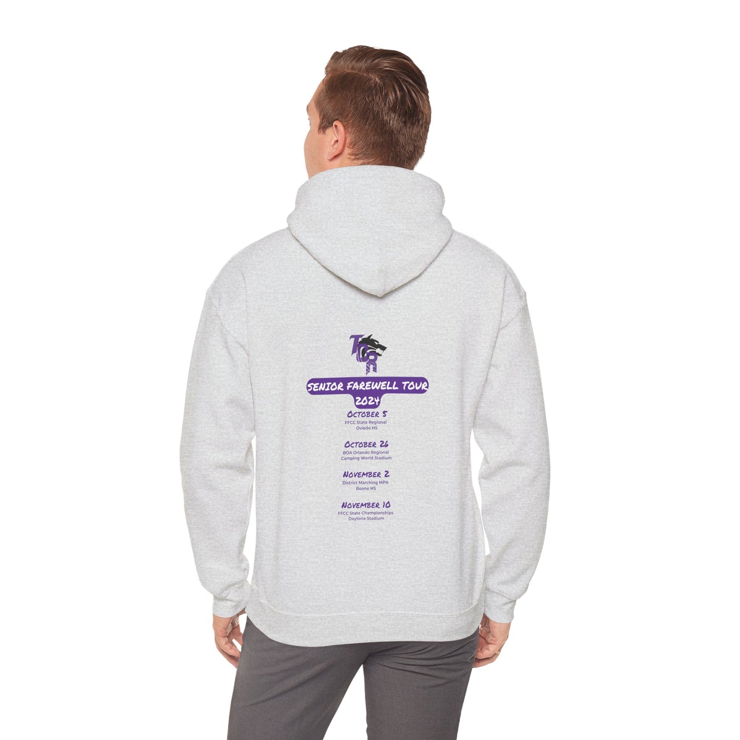 TCR Seniors Class of 2025 Regiment Unisex Heavy Blend™ Hooded Sweatshirt with Show Design Elements