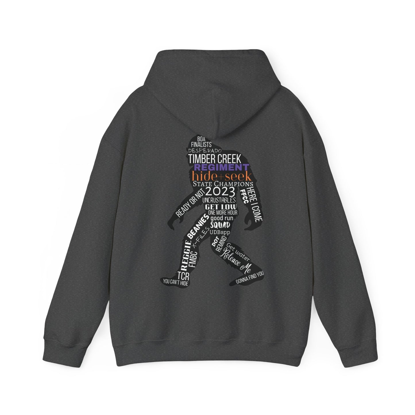 Hide+Seek State Champions 2023/Word Collage - Unisex Heavy Blend™ Hooded Sweatshirt