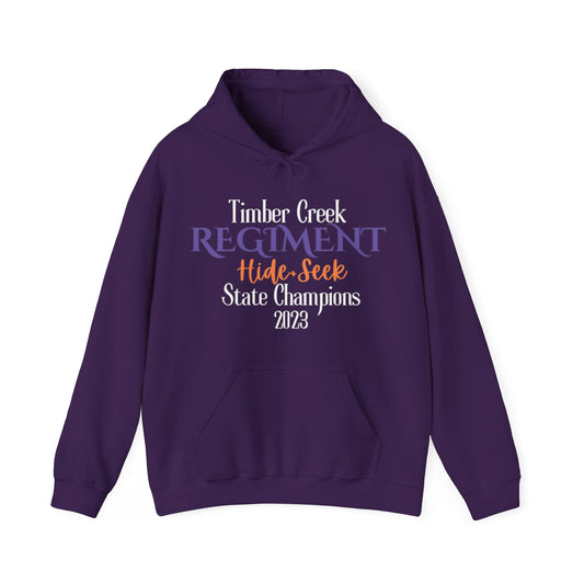 Hide+Seek State Champions 2023/Word Collage - Unisex Heavy Blend™ Hooded Sweatshirt