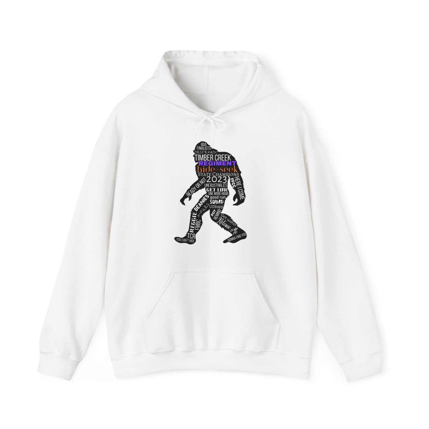 Hide+Seek Word Collage 2023 - Unisex Heavy Blend™ Hooded Sweatshirt